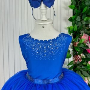 Vestido Enjoy Longo Regata Azul Royal