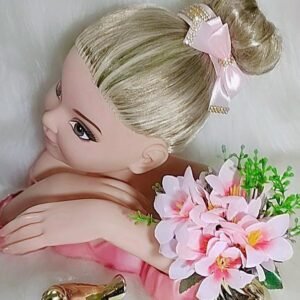 Porta-Coque Belli Rosa Bebe Laço Strass