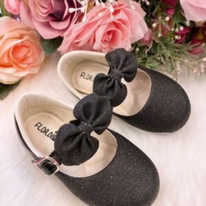 Sapatilha Flor Di Mila Preto Gliter