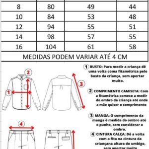 Camisa Xadrez Arthur Branca Flanela/Flanelada Junina