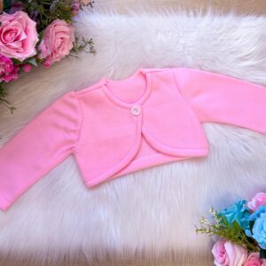 Casaco Bolero Soft Sofia Rosa