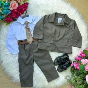 Conjunto Miss Cherry Social Terno Matheus Verde Militar