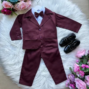 Conjunto Miss Cherry Social Gabriel Terno - Blaizer Marsala