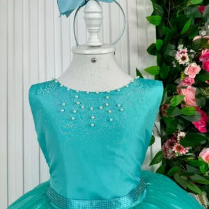 Vestido Enjoy Longo Regata Verde Tiffany