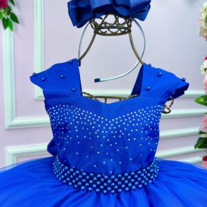 Vestido Giovanella/Giovanela Longo Valentina Azul Royal