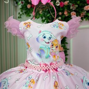 Vestido Infantil Temáticos Luxo Patrulha Canina Skye - Sky Everest