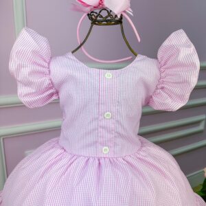 Vestido Junino Banana Club Modinha Rosa Bebe