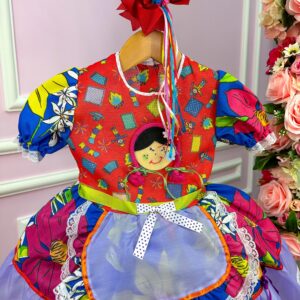 Vestido Junino Boneca Catarina