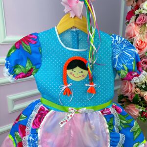 Vestido Junino Boneca Daniela