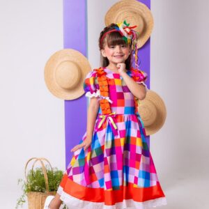 Vestido Marie Junino Arraia do Sertão Luxo Modelo 2
