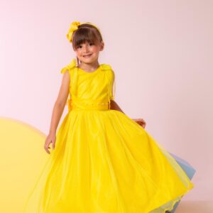 Vestido Marie Longo Mel Amarelo