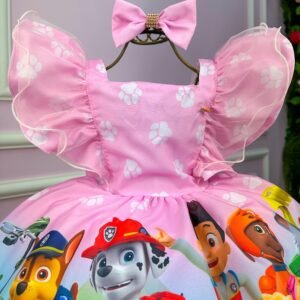 Vestido Temáticos Kids Patrulha Canina -Sky
