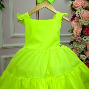 Vestido Banana Club Mariana Modinha Verde Neon