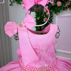 Vestido Bella Child Nicole Rosa
