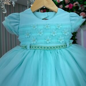 Vestido Menina Bonita Elaine Verde Menta