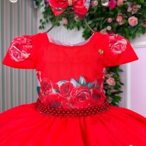 Vestido Mimadine Melina Vermelho Natal