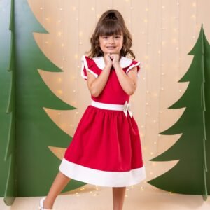 Vestido Blogueirinha Camile Vermelho - Natal