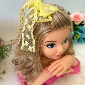 Laço Belli Jessica Renda Amarelo