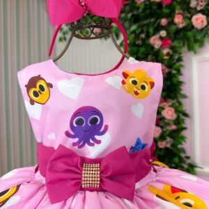 Vestido Infantil Temáticos Luxo Bolofofos - Bolo Fofos