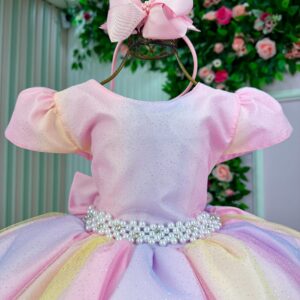 Vestido Infantil Marie Arco Iris Melissa- Candy Colorido