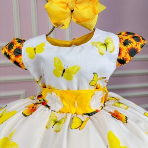 Vestido Marie Jardim de Girassol Modelo 1