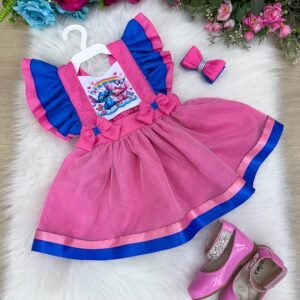 Romper Princesa Belli Tematico Stitch e Angel