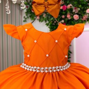 Vestido Ysa Kids Francine Terracota