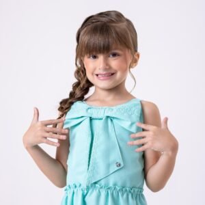 Vestido Blogueirinha Lola Verde Tiffany