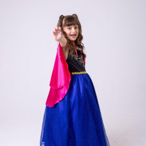 Fantasia Princesa Belli Princesa Gelo + Capa Pink
