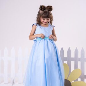 Vestido Giovanella/Giovanela Longo Valentina Azul Bebe