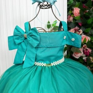 Vestido Banana Club Longo Doce Elegancia Verde Jade