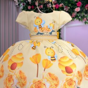Vestido Temáticos Kids Abelha - Abelhinha