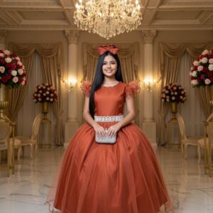 Vestido Marie Longo Amanda Terracota