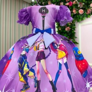 Vestido Tematicos Luxo Guerreiras do K-Pop