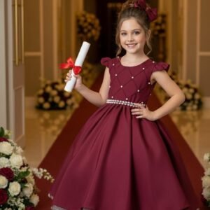 Vestido Ysa Kids Francine Marsala