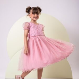 Vestido Menina Bonita Infantil Milene Rose