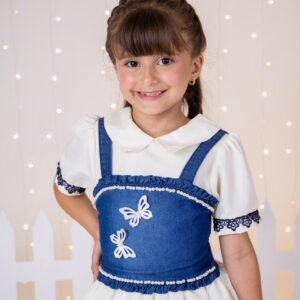 Vestido Blogueirinha Jhenni Off + Colete Jeans