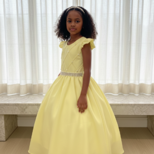 Vestido Ysa Kids Ariane Longo Amarelo