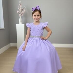 Vestido Ysa Kids Ariane Longo Lilás