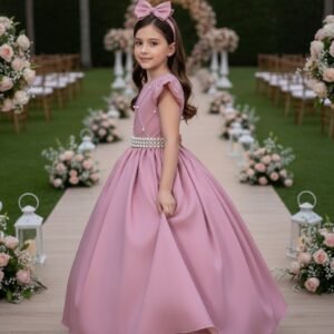 Vestido Ysa Kids Ariane Longo Rosê