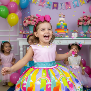 Vestido Tematicos Luxo Trolls
