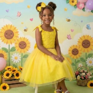 Vestido Marie Mariely Amarelo