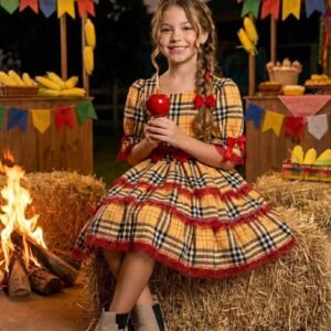 Vestido Banana Club Junino Encanto Caipira