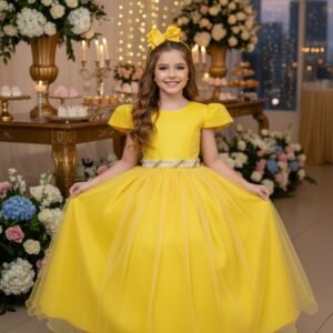 Vestido Marie Longo Heloisa Amarelo