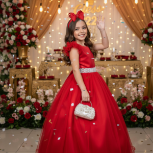 Vestido Marie Longo Amanda Vermelho
