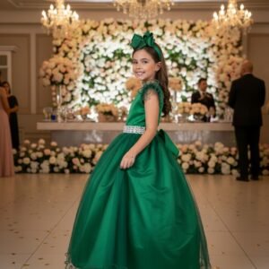 Vestido Marie Longo Amanda Verde Bandeira