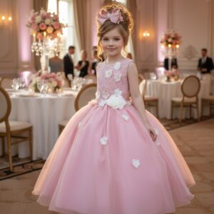 Vestido Juvenil Vila Lele Regata Flores Rose