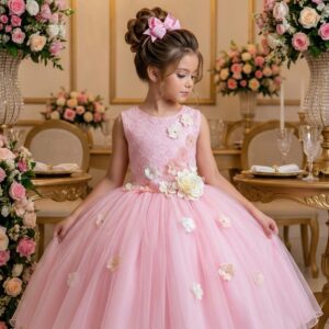 Vestido Juvenil Vila Lele Regata Flores Rosa Bebe