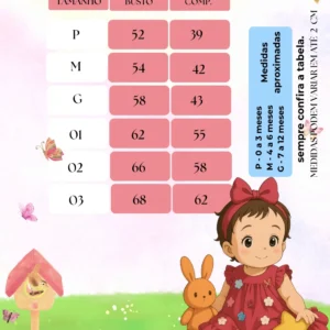 Vestido Vila Lele Jardim das Borboletas Baby Liz