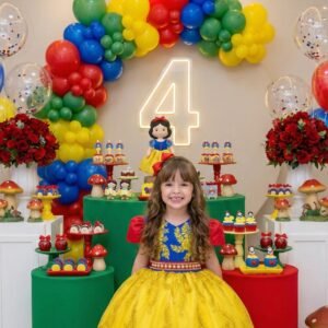 Vestido Marie Temático Realeza Princesa Maça